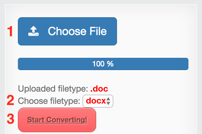 How to convert DOC files online to DOCX